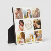 Wildblume Beste Mama je Fotomaterial Fotoplatte (Vorderseite)