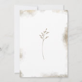 Wildblume beugen, das Knoten Brautparty Einladung (Rückseite)