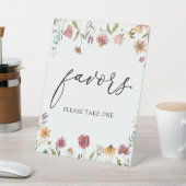 Wildblume bevorzugt Signieren Sockelschild (In SItu)