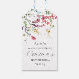 Wildblume bevorzugt Tags, moderne Wildblume bevorz Geschenkanhänger