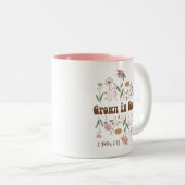 Wildblume Bibel Verse in Grace Zweifarbige Tasse (VorderseiteRechts)