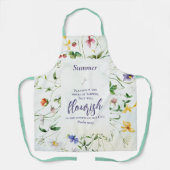 Wildblume Bible Verse Personalisiert Schürze (Vorderseite)