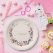 Wildblume Birthday Elegant Pappteller (Party)