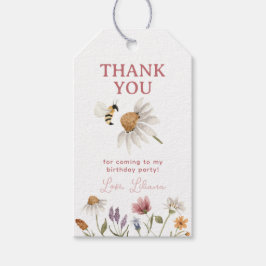 Wildblume Birthday Party Danke für Ihre Unterstütz Geschenkanhänger