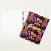 Wildblume Black Floral Personalisiert Planer (Anzeige)