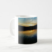 Wildblume, Blauer Sonnenuntergang Kaffeetasse (Vorderseite Links)