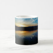 Wildblume, Blauer Sonnenuntergang Kaffeetasse (Mittel)