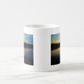 Wildblume, Blauer Sonnenuntergang Kaffeetasse (Mittel)