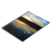 Wildblume, Blauer Sonnenuntergang Notizblock (Linke Seite)