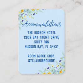 Wildblume Bliss Beautiful Blumenhochzeit Begleitkarte