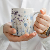 🌸 🎨 Wildblume Bliss Wasserfarbe 🌼 🍃 Kaffeetasse