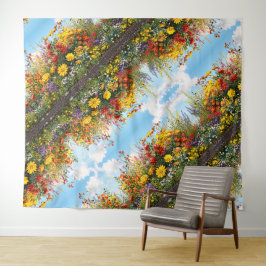 Wildblume Blockwandband Wandteppich