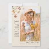 Wildblume Bloom Abschluss Foto Ankündigung (Vorderseite)