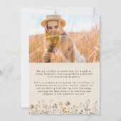 Wildblume Bloom Abschluss Foto Ankündigung (Rückseite)