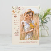 Wildblume Bloom Abschluss Foto Ankündigung (Stehend Vorderseite)