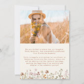 Wildblume Bloom Abschluss Foto Ankündigung (Rückseite)