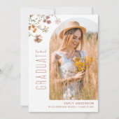 Wildblume Bloom Abschluss Foto Ankündigung (Vorderseite)