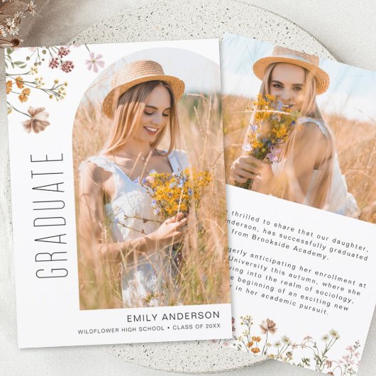 Wildblume Bloom Abschluss Foto Ankündigung