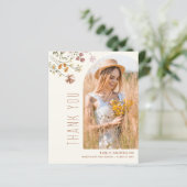 Wildblume Bloom Abschluss Foto Vielen Dank (Stehend Vorderseite)