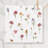 Wildblume Bloom Brautparty Geschenkanhänger (Rückseite)