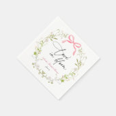 Wildblume Bloom Brautparty Napkins Serviette (Ecke)