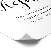 Wildblume Bloom Date Night Idee Unterschreiben Dat Poster (Ecke)