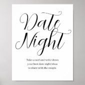Wildblume Bloom Date Night Idee Unterschreiben Dat Poster (Vorne)