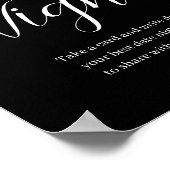 Wildblume Bloom Date Night Idee Unterschreiben Dat Poster (Ecke)