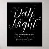 Wildblume Bloom Date Night Idee Unterschreiben Dat Poster (Vorne)