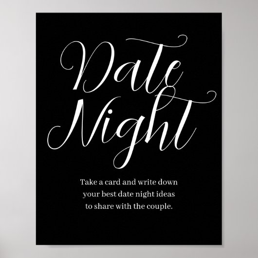 Wildblume Bloom Date Night Idee Unterschreiben Dat Poster (Vorne)