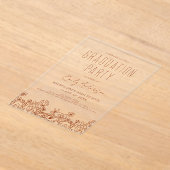 Wildblume Bloom Graduation Party Boho Acryleinladungen (Ablage )