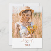 Wildblume Bloom Graduation Party Boho Einladung (Rückseite)