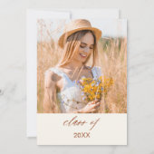 Wildblume Bloom Graduation Party Boho Einladung (Rückseite)