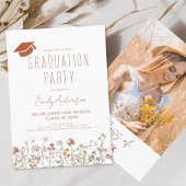Wildblume Bloom Graduation Party Boho Einladung