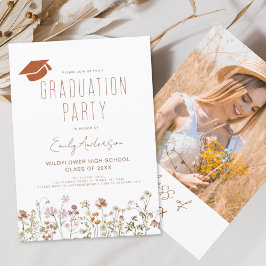Wildblume Bloom Graduation Party Boho Einladung