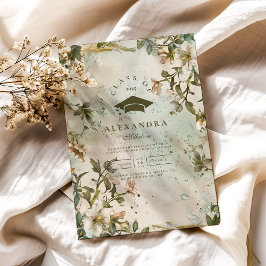 Wildblume Bloom Graduation Party Einladung