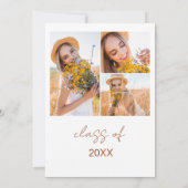 Wildblume Bloom Graduation Party Foto Boho Einladung (Rückseite)