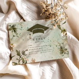 Wildblume Bloom Graduation Party RSVP Karte