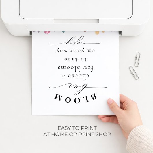 Wildblume Bloom oder Blume Bar Poster