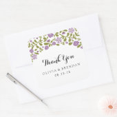 Wildblume Blossom | GASTGESCHENK HOCHZEIT Quadratischer Aufkleber (Umschlag)