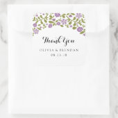 Wildblume Blossom | GASTGESCHENK HOCHZEIT Quadratischer Aufkleber (Tasche)