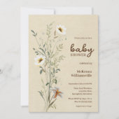 Wildblume Blossom Walk Kinderdusche Einladung (Vorderseite)