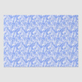 Wildblume Blue Blooms Blütenspülung Custom Seidenpapier (Vorderseite)