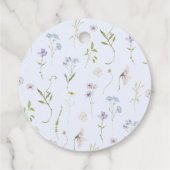 Wildblume Blue Bow Baby Dusche danke Geschenkanhänger (Rückseite)