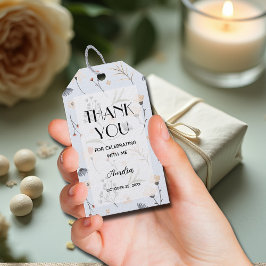 Wildblume Blue Boy Baby Dusche Vielen Dank für Ihr Geschenkanhänger