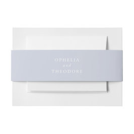 Wildblume Blue Elegante Wedding Suite Einladungsbanderole