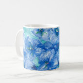 Wildblume Blue Gentian Kaffeetasse (Vorderseite Links)