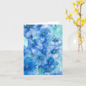 Wildblume Blue Gentian Karte (Gelbe Blume)