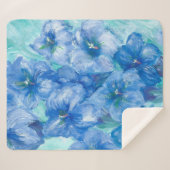 Wildblume Blue Gentian Sherpadecke (Vorderseite (Horizontal))