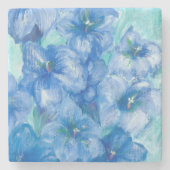 Wildblume Blue Gentian Steinuntersetzer (Vorderseite)